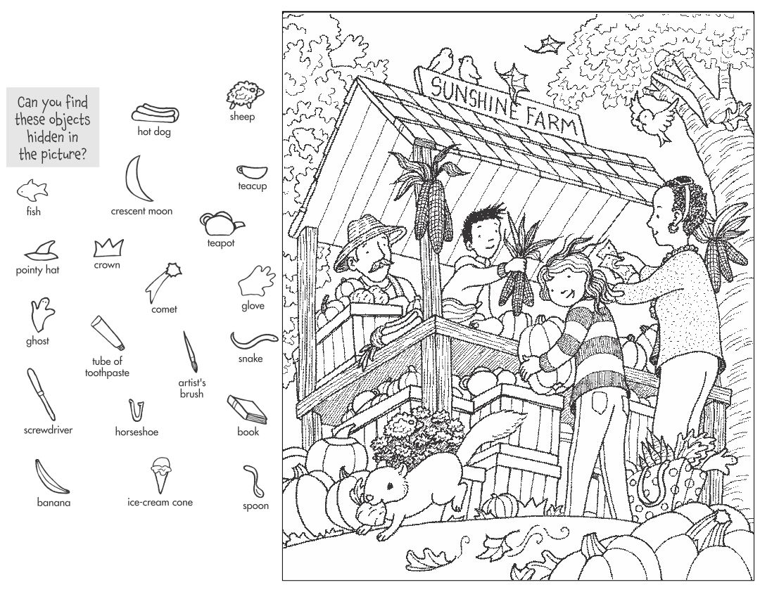 Free Printable Find The Hidden Objects Worksheets
