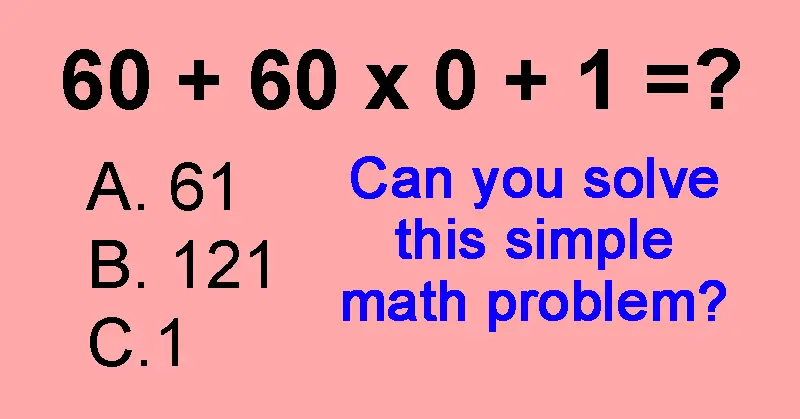 Are You Smart Enough To Solve This Tricky Math Problem?