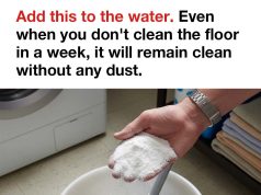 Add this to your mop water. Your floor will stay clean and dust-free for days. vid