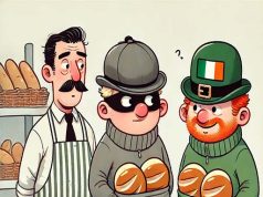 An Englishman and an Irishman go to a bakery.