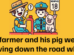 A farmer and his pig