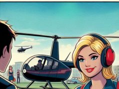 A blonde walked into a flight school