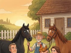 A Retiring Farmer Sell His Animals