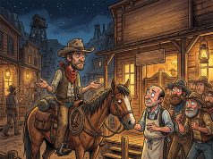 A cowboy nobody knew walks into a mining town bar.