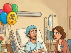 A woman’s husband had been drifting in and out of a coma for months