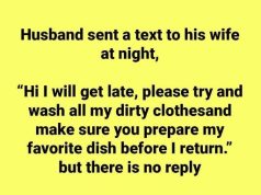 Husband sent a text to his wife
