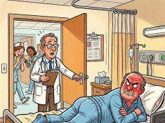 A big-shot attorney ended up in the hospital for a few days