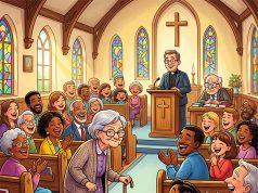 The pastor’s wife was expecting