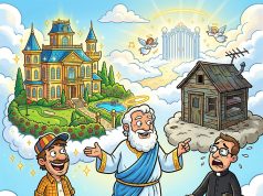 A priest and a taxi driver both found themselves at the gates of Heaven