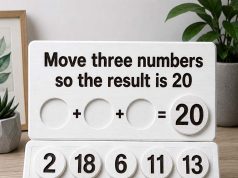 Move Three Numbers to Make 20 – Can You Solve It?