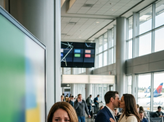 I went to the airport to say goodbye to a friend and found my husband kissing another woman.