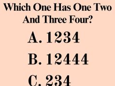 Which One Has One, Two And Three Four?