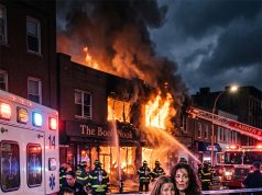 At 2:13 a.m., my 16-year-old daughter called from the sidewalk as our bookstore burned